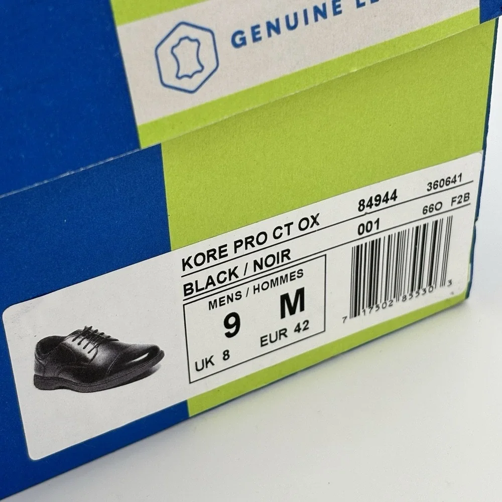 Nunn Brush Kore Pro CT OX Men's Black Dress‎ Shoe Size 9M UK8 EUR42